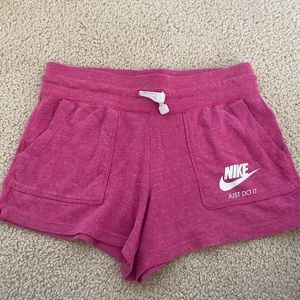 pink nike shorts